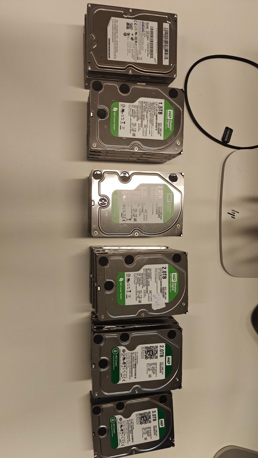 Partij HDD, Computers en Software, Harde schijven, Gebruikt, Desktop, Intern, HDD, SATA, Ophalen of Verzenden