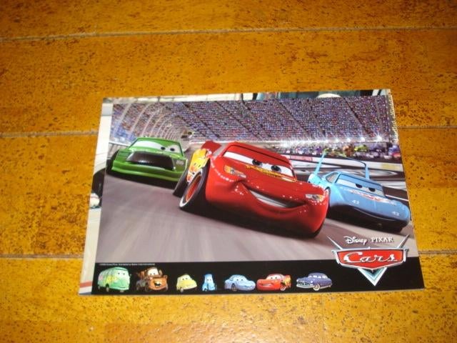 5x Cars Disney filmfoto's, Ophalen of Verzenden, Zo goed als nieuw