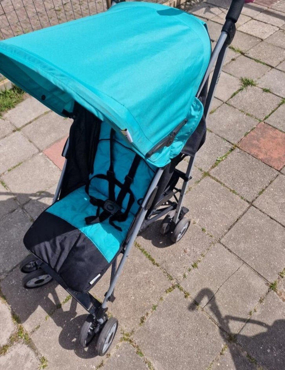 Hauck Buggy Turquoise - Ideaal voor Onderweg, Ophalen, Gebruikt, Kinderwagen, Overige merken