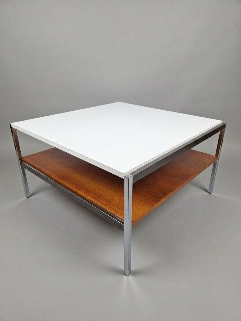 Gispen salontafel Coen de Vries jaren 60 vintage design, Ophalen, Gebruikt, 50 tot 100 cm, 50 tot 100 cm