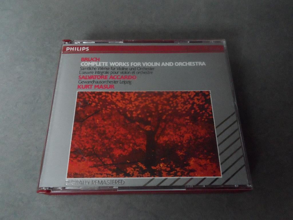 Bruch, Salvatore Accardo, Kurt Masur / Complete Works - 3CD, Verzenden, Romantiek, Gebruikt, Overige typen