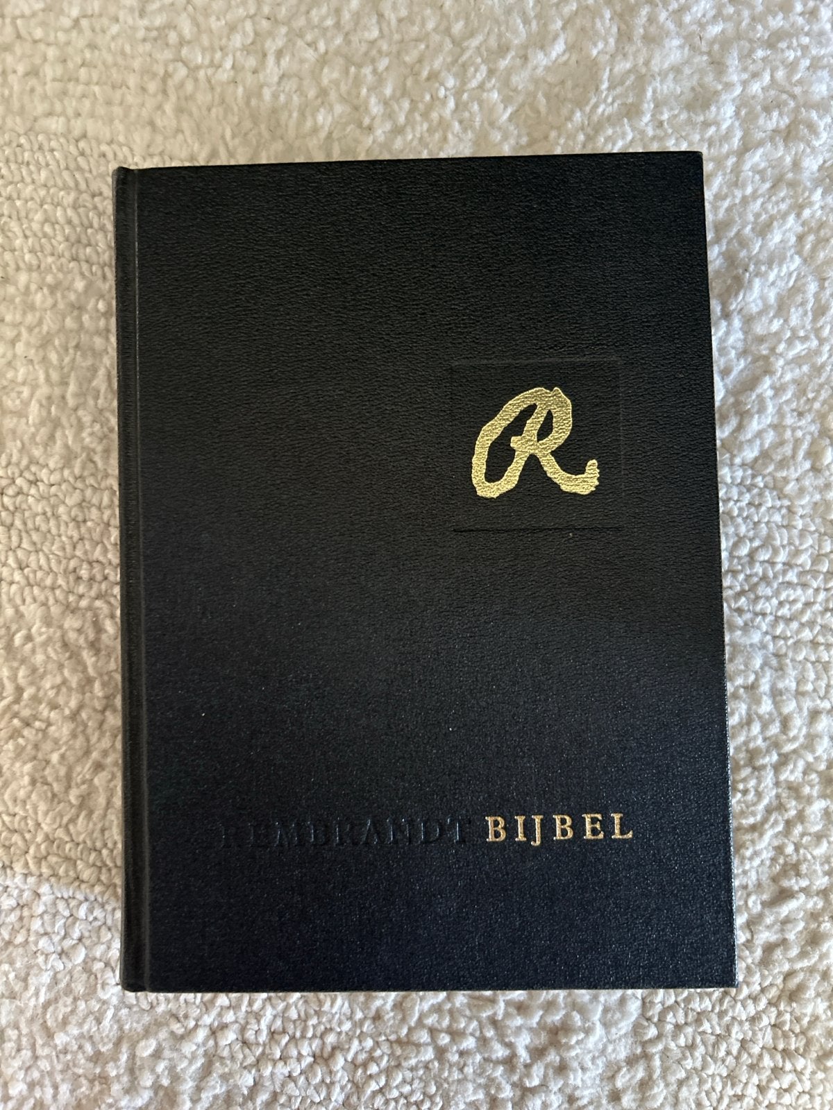Rembrandt Bijbel - Zwarte editie met gouden opdruk, Antiek en Kunst, Antiek | Boeken en Bijbels, Ophalen of Verzenden