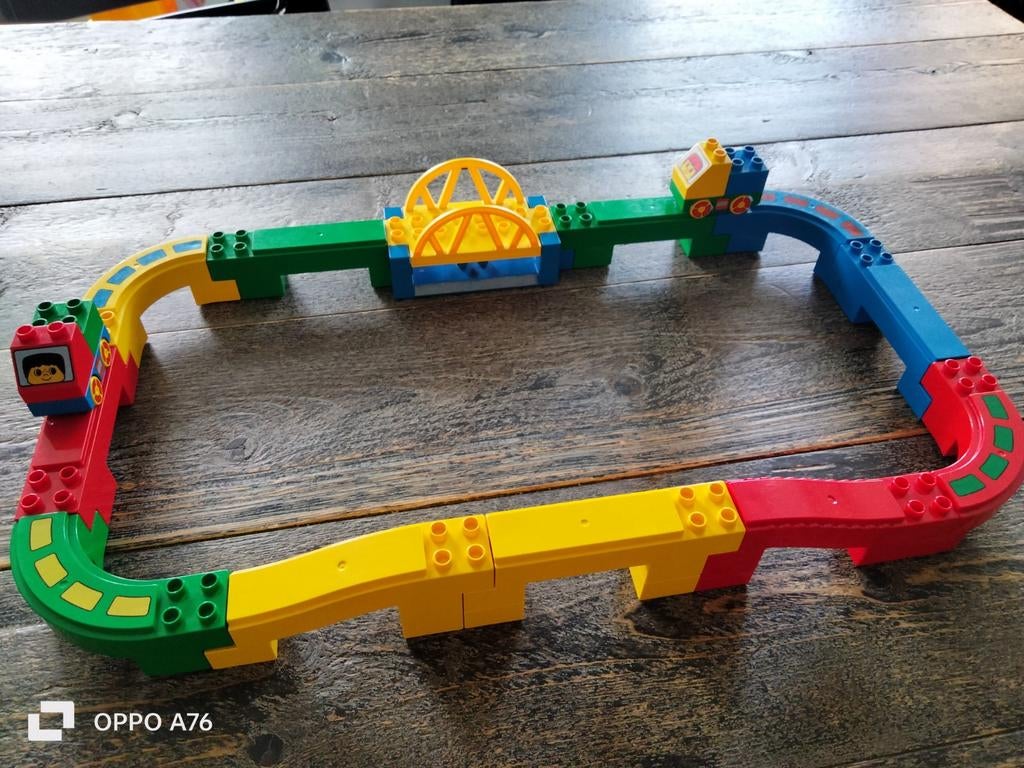 Duplo Monorail met 2 autootjes, Ophalen of Verzenden, Gebruikt, Complete set, Duplo