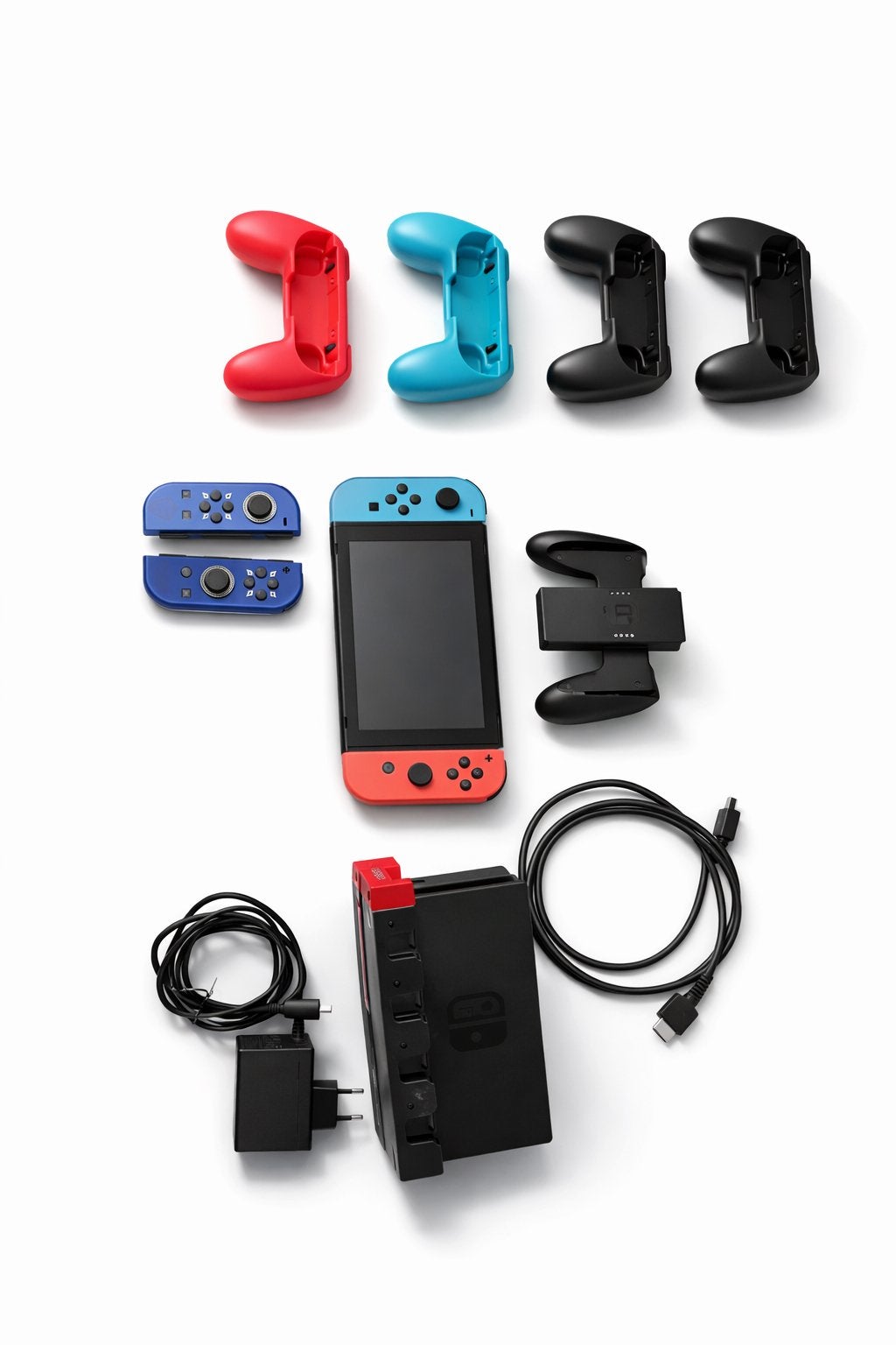 Nintendo Switch met extra controllers en 256GB SD-kaart, Ophalen, Zo goed als nieuw, Switch Original, Met 3 controllers of meer