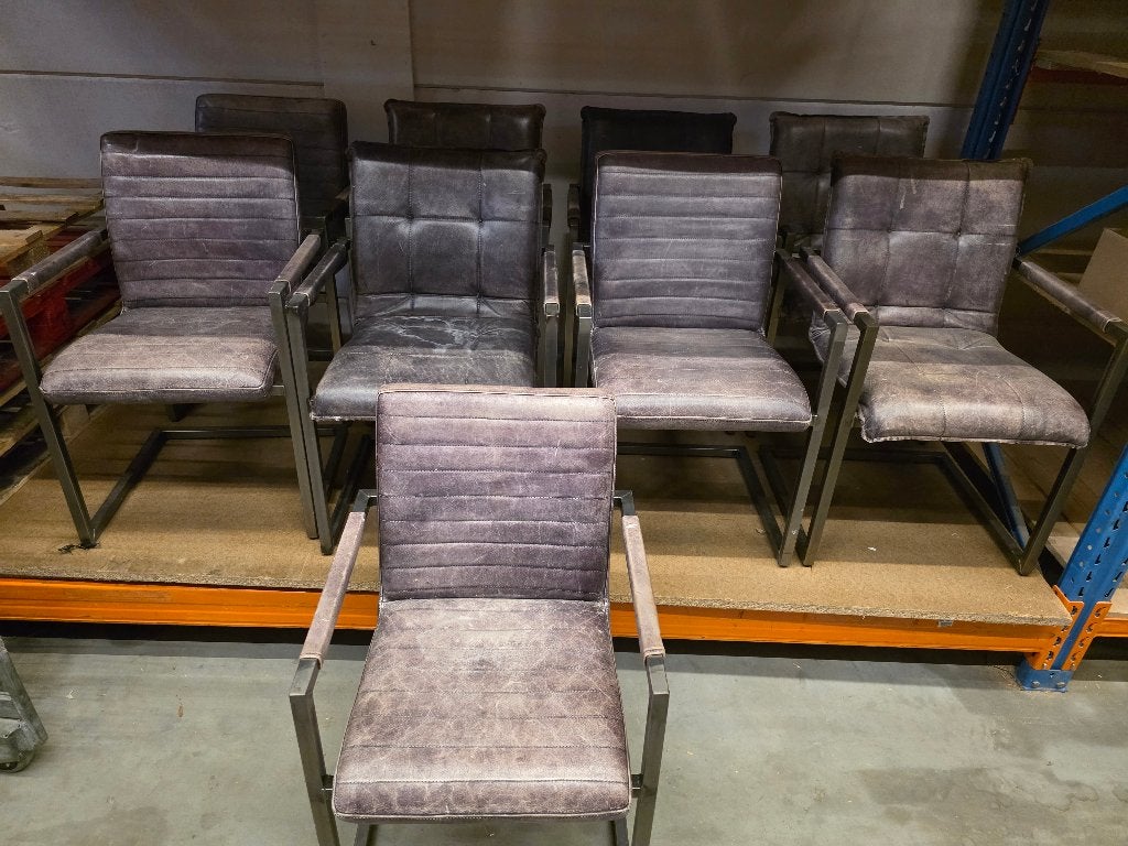 Eetkamerstoelen 9 stuks, Ophalen, Gebruikt, Geen idee, Geen idee