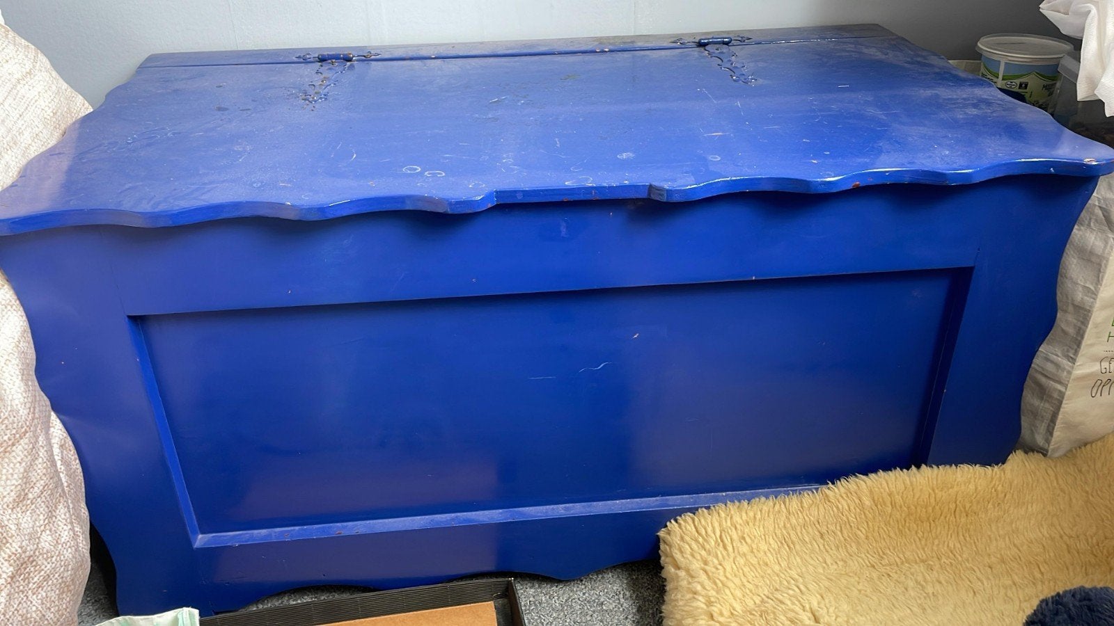 Houten dekenkist 90 x 55 x 50 cm., Huis en Inrichting, Woonaccessoires | Kisten, Ophalen, 50 tot 100 cm, Minder dan 50 cm, Minder dan 50 cm