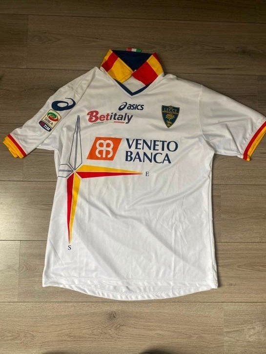 Matchworn voetbalshirt US Lecce Andrea Esposito, Groter dan maat XL, Ophalen of Verzenden, Zo goed als nieuw, Shirt