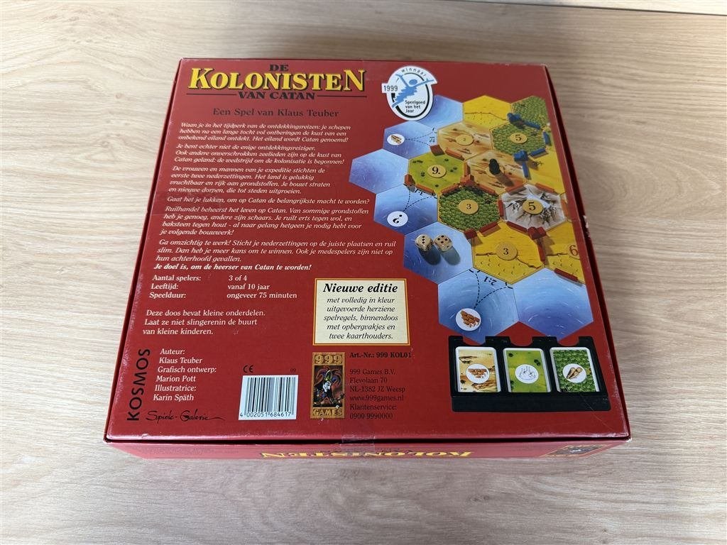 De kolonisten van catan - 999 games - S7206, Ophalen of Verzenden, Zo goed als nieuw