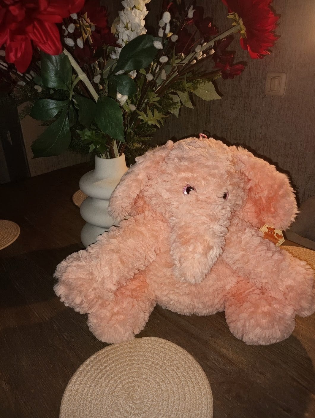 Roze olifant knuffel van Berentoys, Ophalen, Overige merken, Middelgroot (20 tot 80 cm), Roze