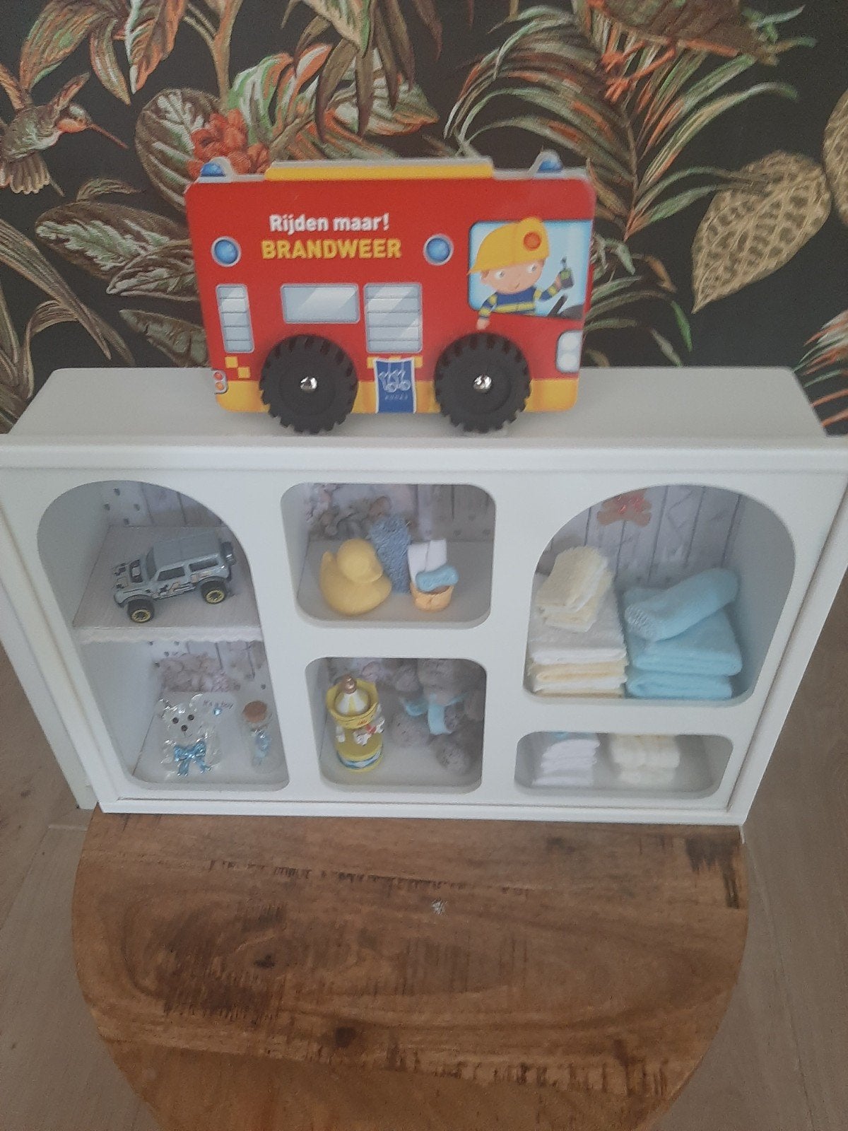 voor baby shower, Ophalen
