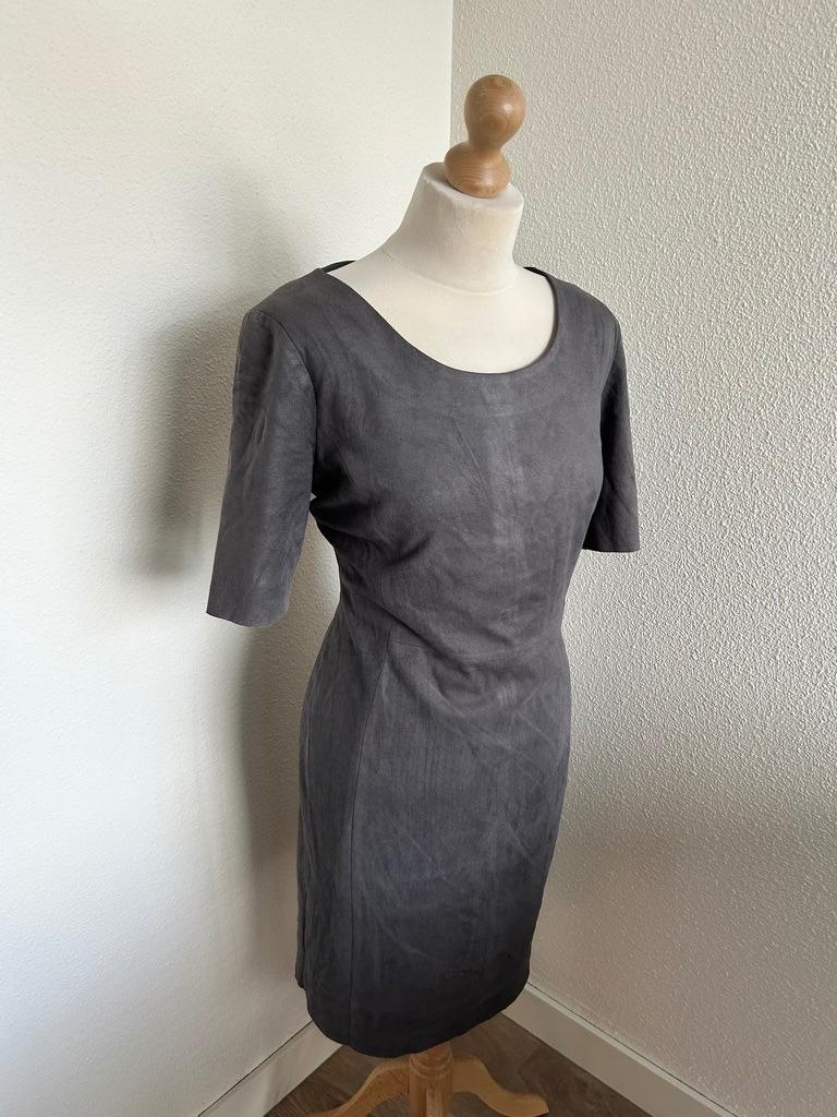 Kyra & Ko maat 44 zilvergrijze suede jurk 2575, Kleding | Dames, Kyra & Ko, Maat 42/44 (L), Ophalen of Verzenden, Zo goed als nieuw