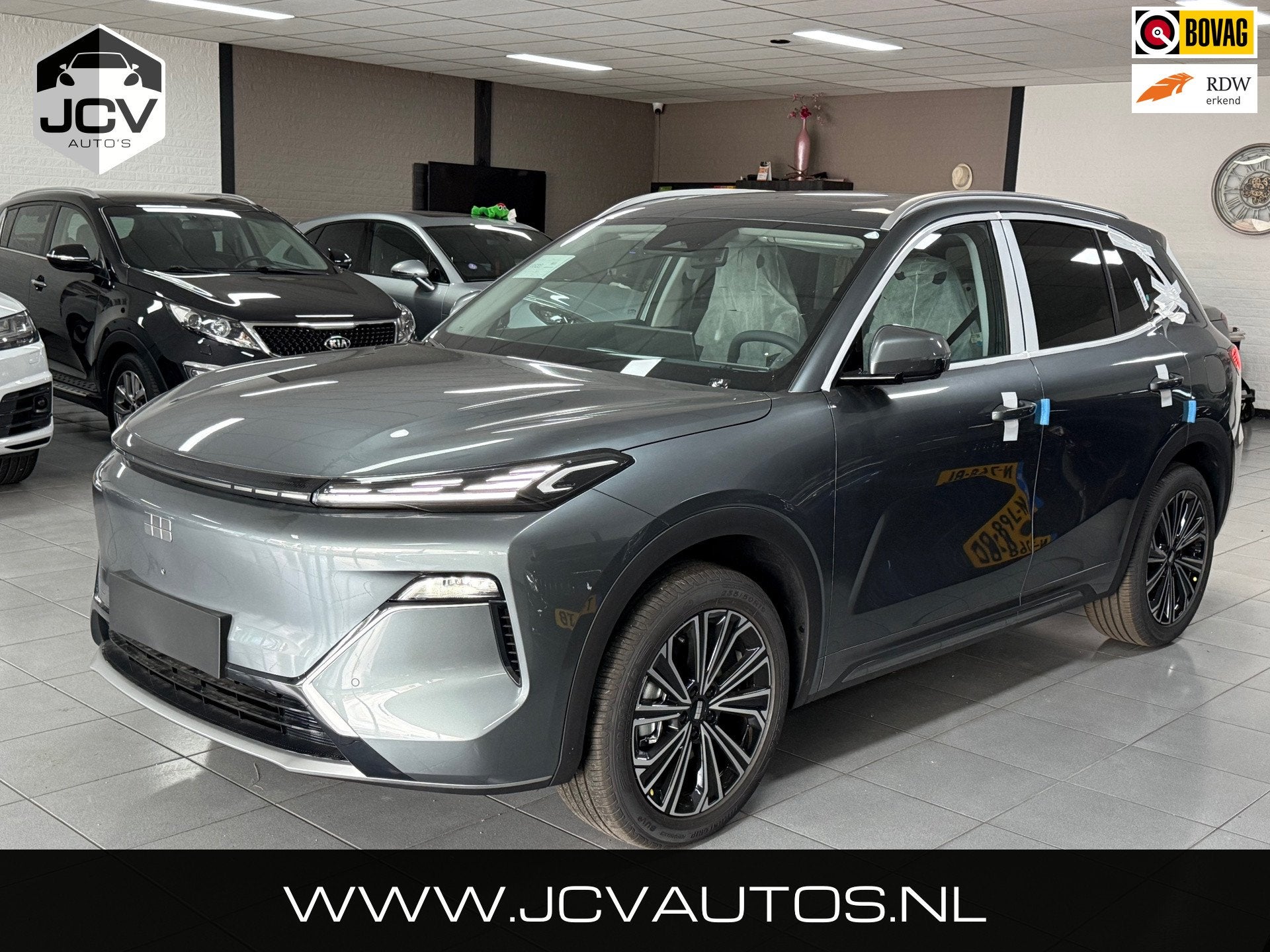 Geely Starray EM-i 1.5 Max+ PANO/FLYME Direct Leverbaar, Auto's, Gebruikt, 750 kg, 4 cilinders, Met garantie (alle)