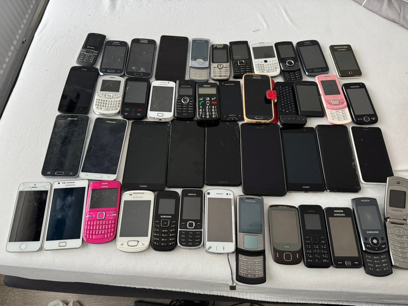 Partij telefoons nokia samsung huawei, 32 GB, Ophalen of Verzenden, Zwart, Overige modellen
