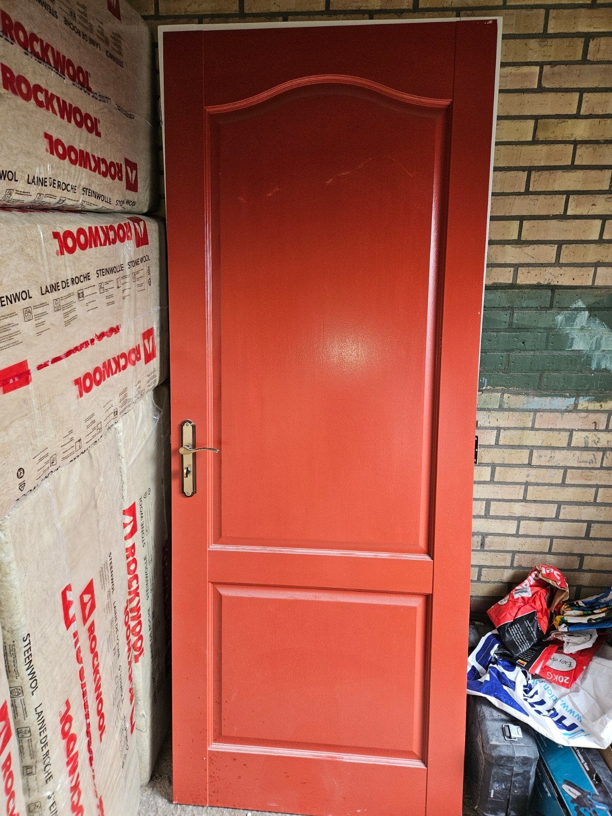 Massieve stompe deur 82x211,5x4 cm incl. hang- en sluitwerk, Ophalen, Gebruikt, 80 tot 100 cm, Binnendeur