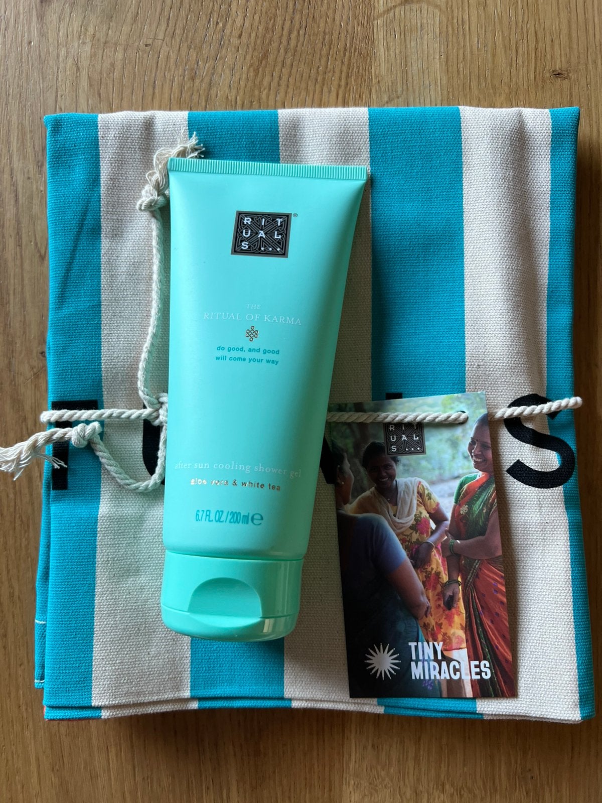 Rituals beach bag & after sun cooling shower gel 🌴🐚 Nieuw, Ophalen of Verzenden, Nieuw, Bad & Douche