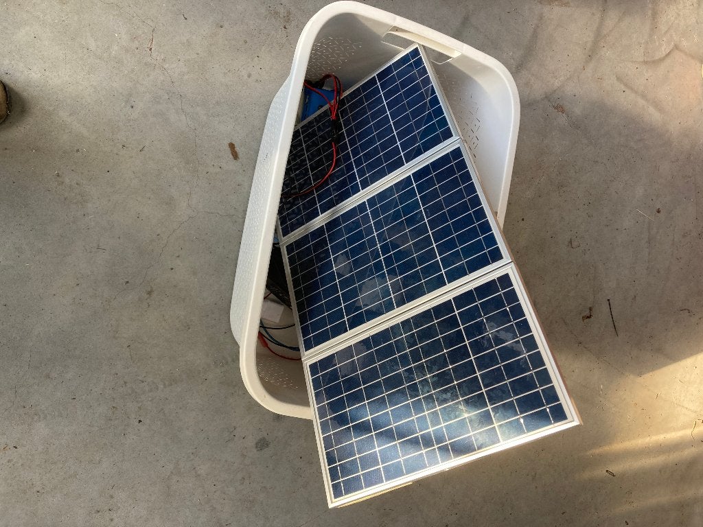 Draagbare zonnepanelen set, Ophalen, Gebruikt