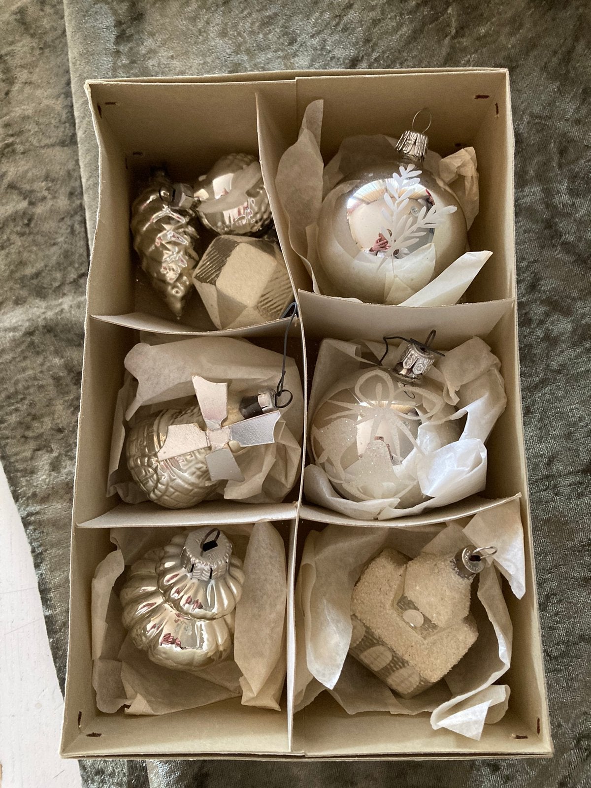 Setje zilverevintage kerstballen, Diversen, Kerst, Zo goed als nieuw, Ophalen of Verzenden