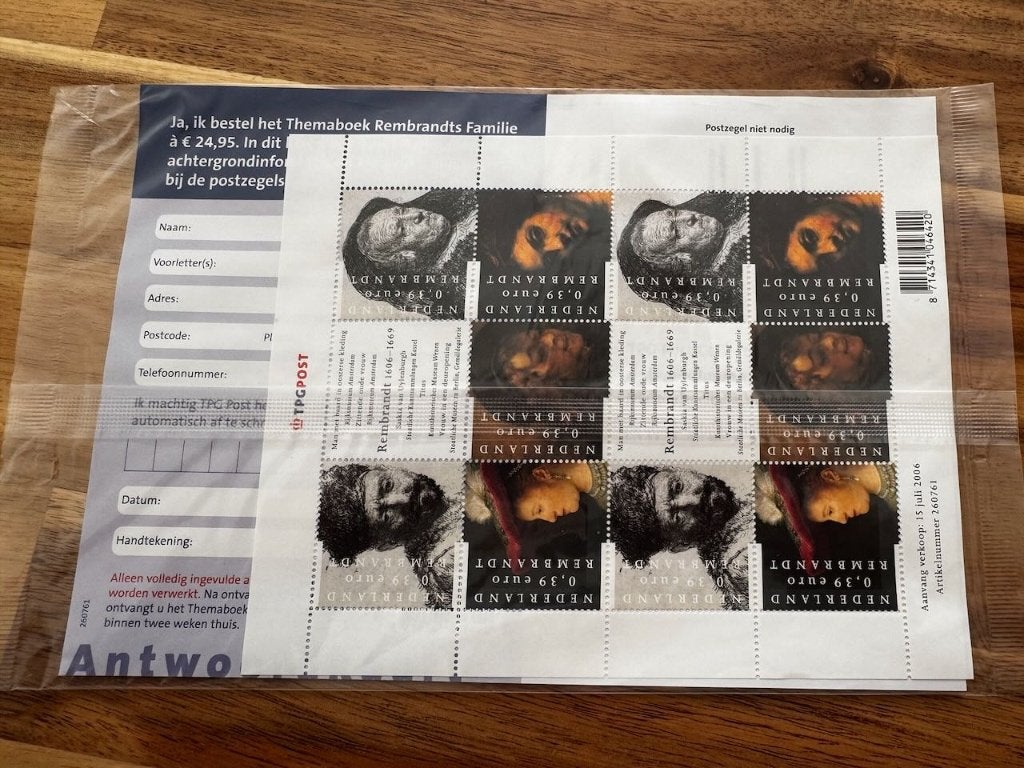 Ongebruikte zegels postfris 2006 Rembrandt, Ophalen of Verzenden, Na 1940, Postfris