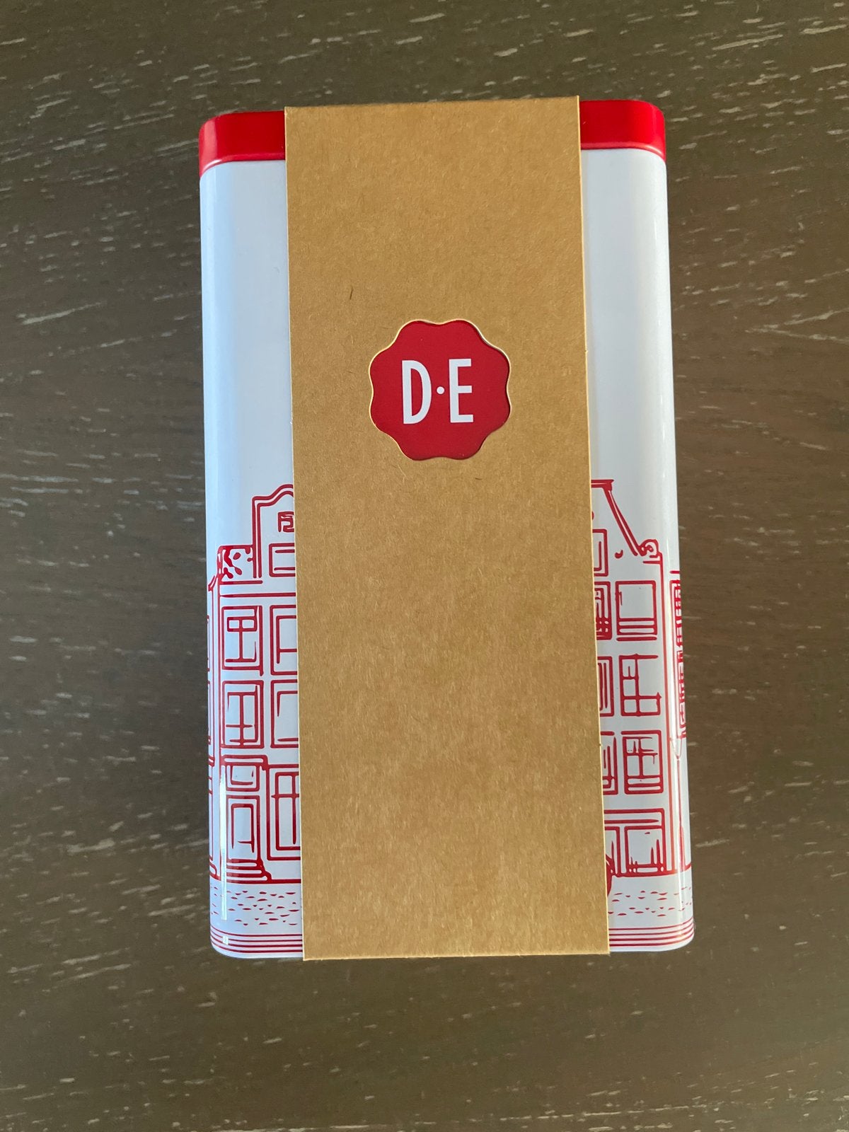 Douwe Egberts Blik met Amsterdamse Grachtenpanden, Ophalen, Nieuw, Koffie, Douwe Egberts