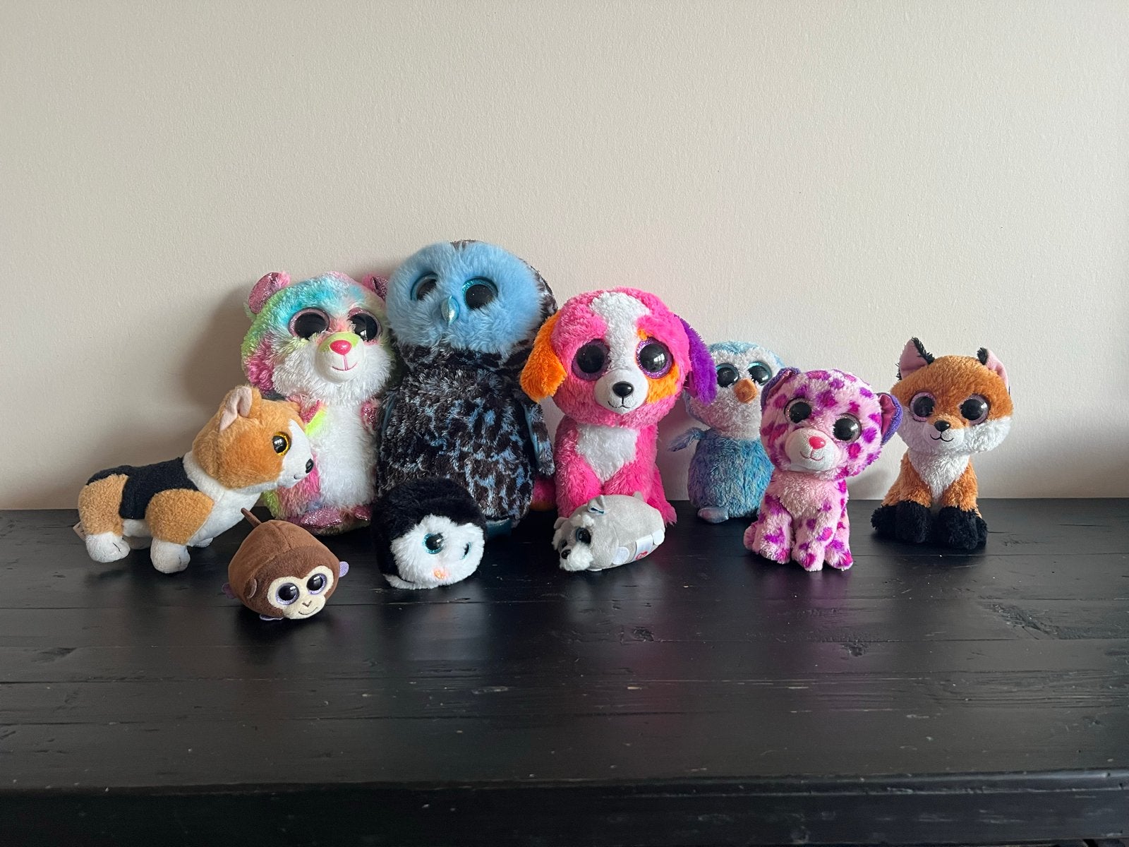 Grote collectie Ty Beanie Boos knuffels, Blauw, Ophalen of Verzenden, Zo goed als nieuw, Middelgroot (20 tot 80 cm)