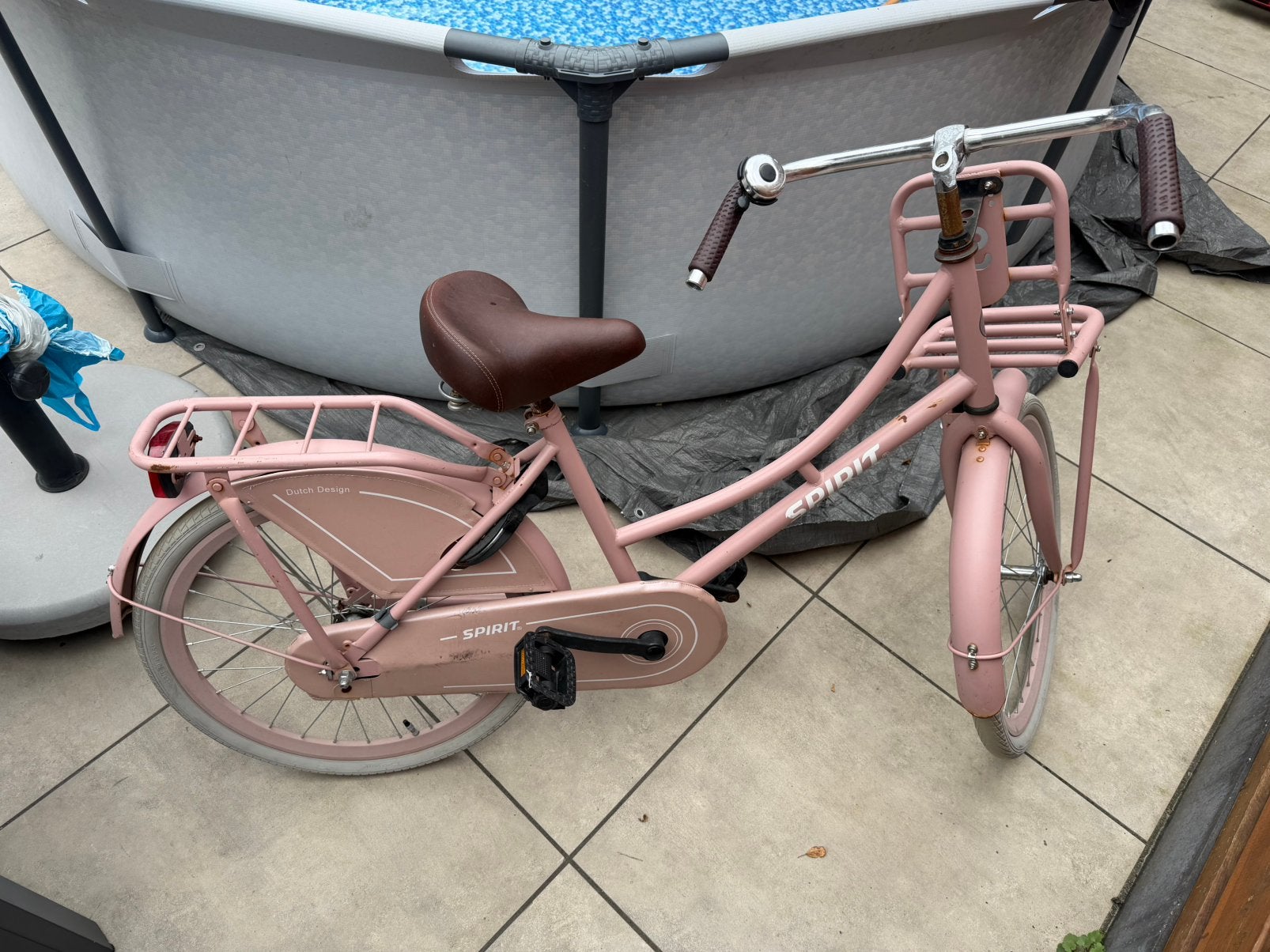Roze spirit Meisjesfiets 22inch, Ophalen, Zo goed als nieuw, 22 inch