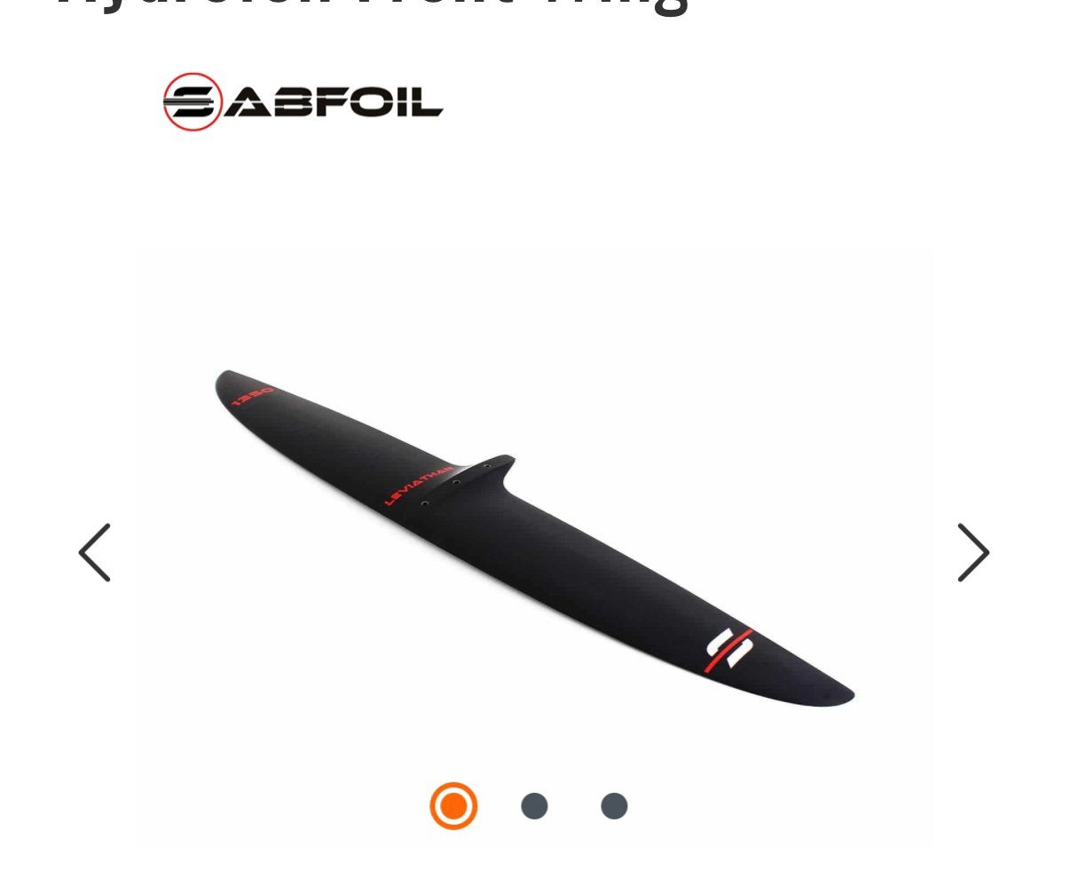 Gezocht! Sabfoil Leviathan 1350 frontwing, Ophalen, Zo goed als nieuw, Wingsurf-wing