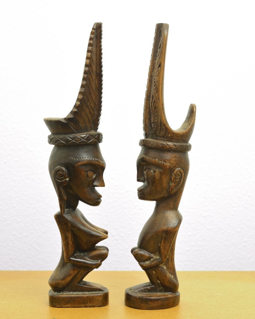 Houtsnijwerk , Nias Indonesie, Hout, Bruin, Ophalen of Verzenden, Indonesië