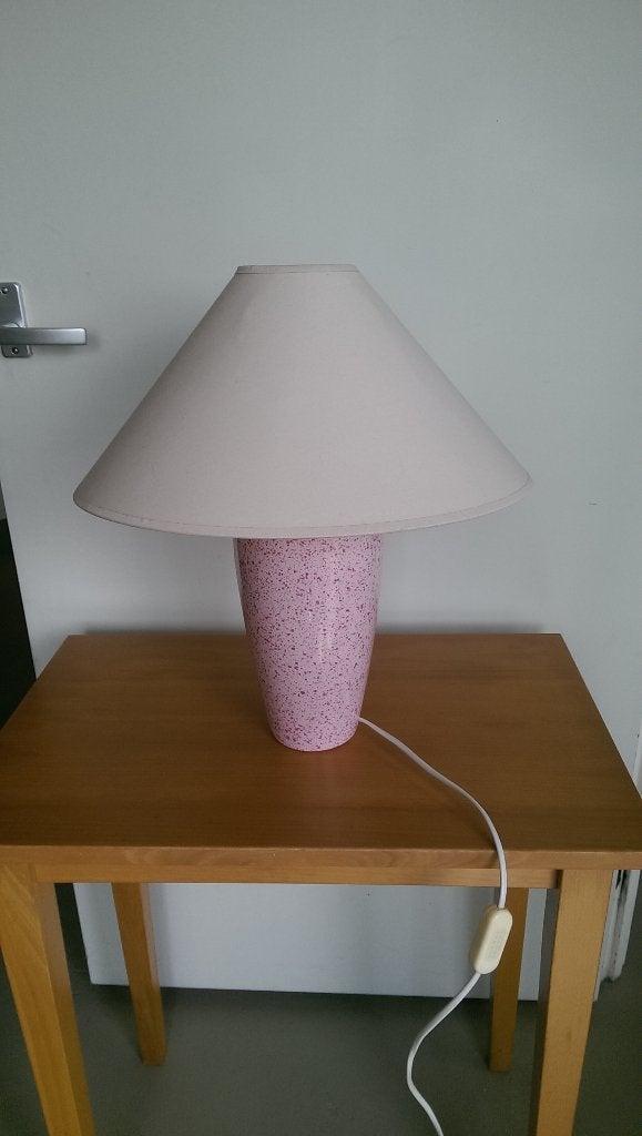 Te koop: rose tafellamp, Roze, Ophalen, 45 cm