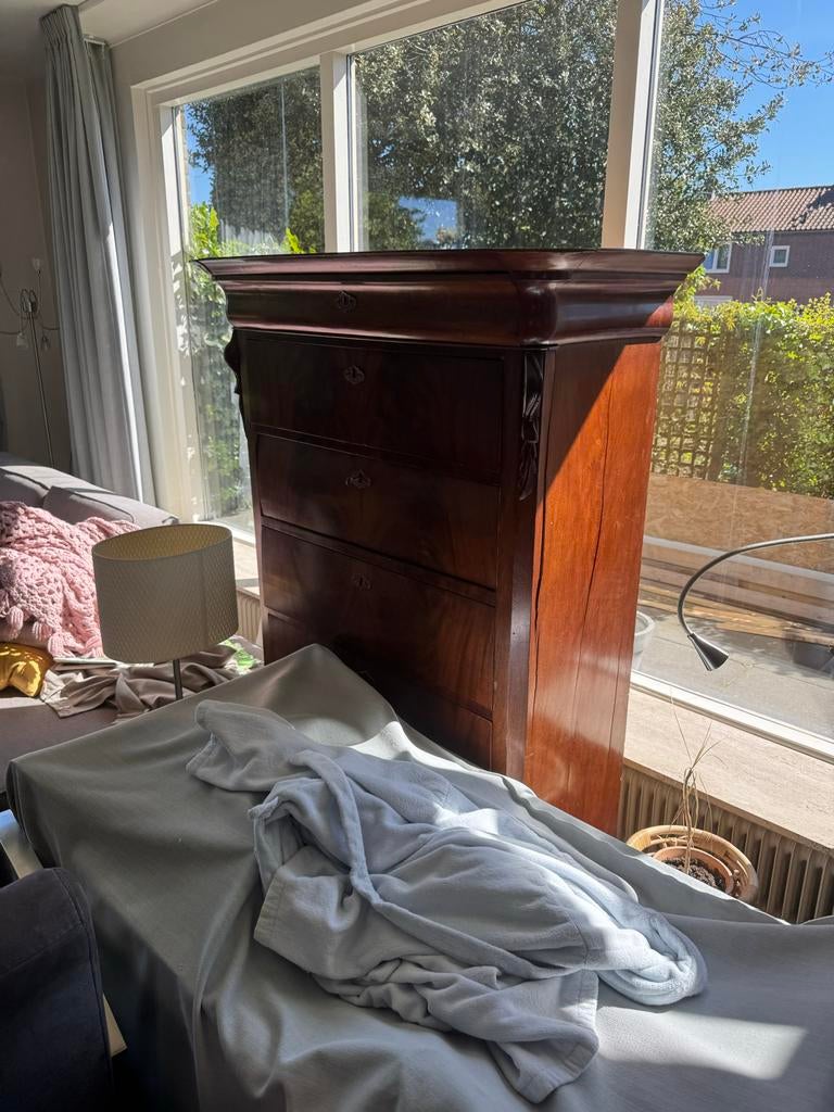 Antieke Biedermeier Chiffoniere, circa 1850, Antiek en Kunst, Antiek | Meubels | Kasten, Ophalen of Verzenden