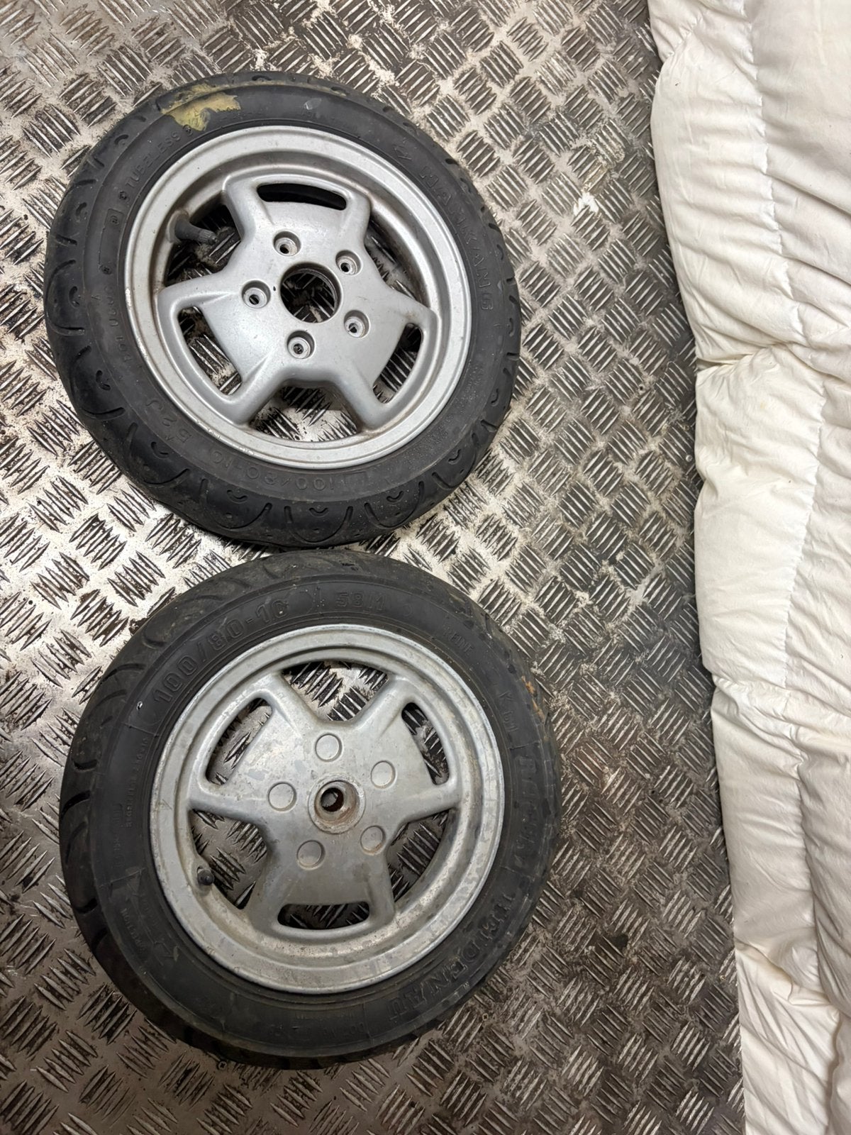 piaggio zip fastrider velgenset 100mm, Motoren, Ophalen