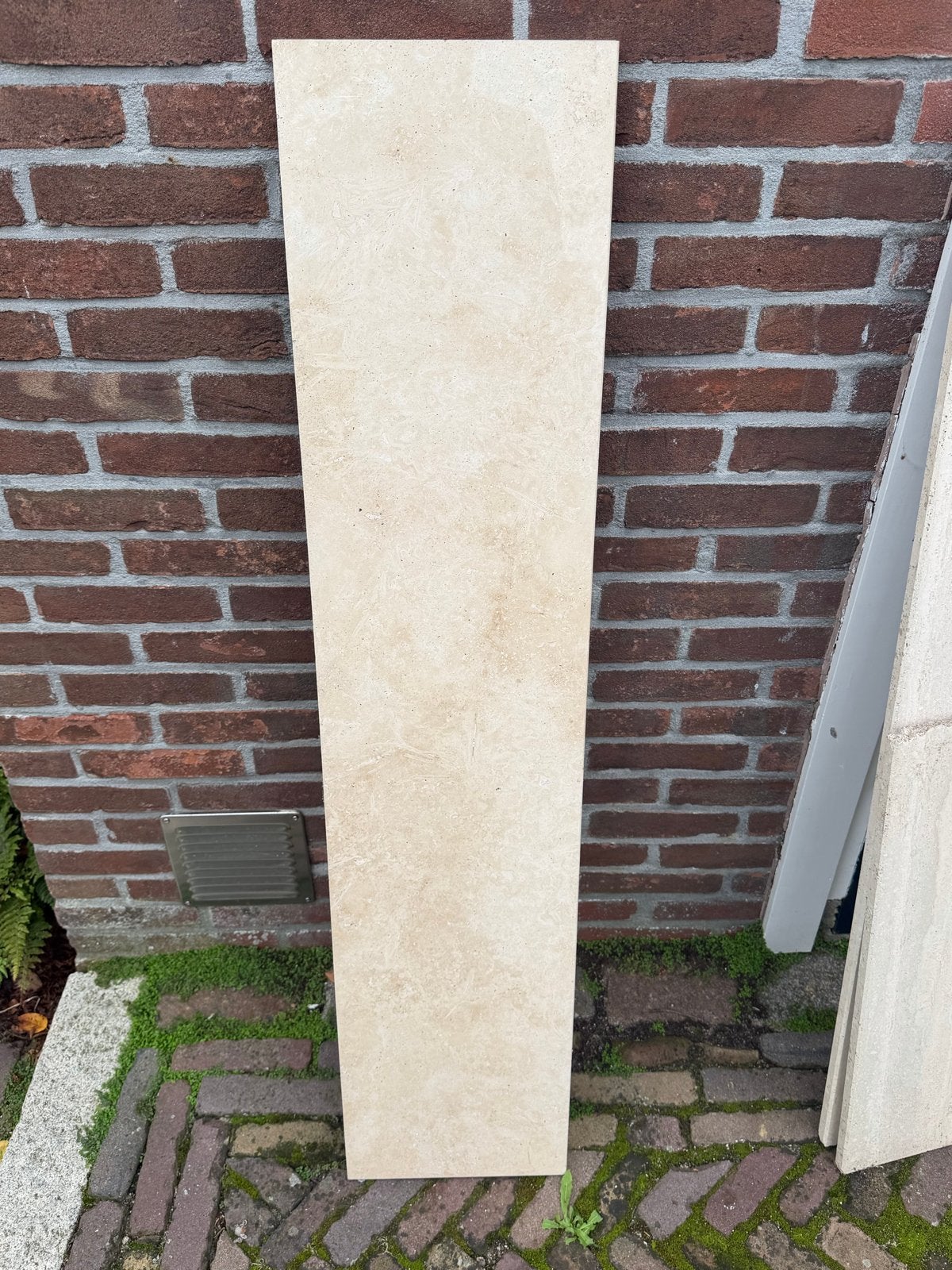 Travertin vensterbank 127x28x2 cm | glans, Gebruikt, Overige typen, Ophalen of Verzenden, Minder dan 5 m²