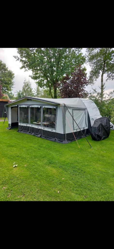 Te koop een goede voor tent brand 4seizoenen, Caravans en Kamperen, Voortenten en Luifels, Ophalen, Zo goed als nieuw, PVC, Brand