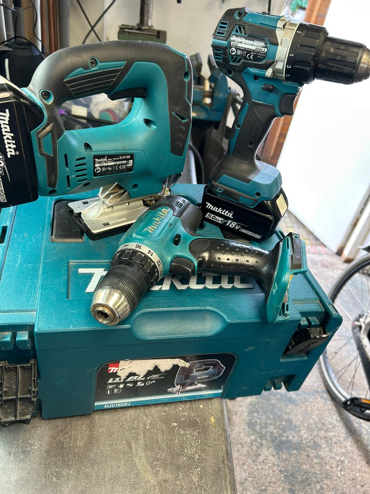 Partij Makita machines, Ophalen of Verzenden, Gebruikt, Boor- en Schroefmachine