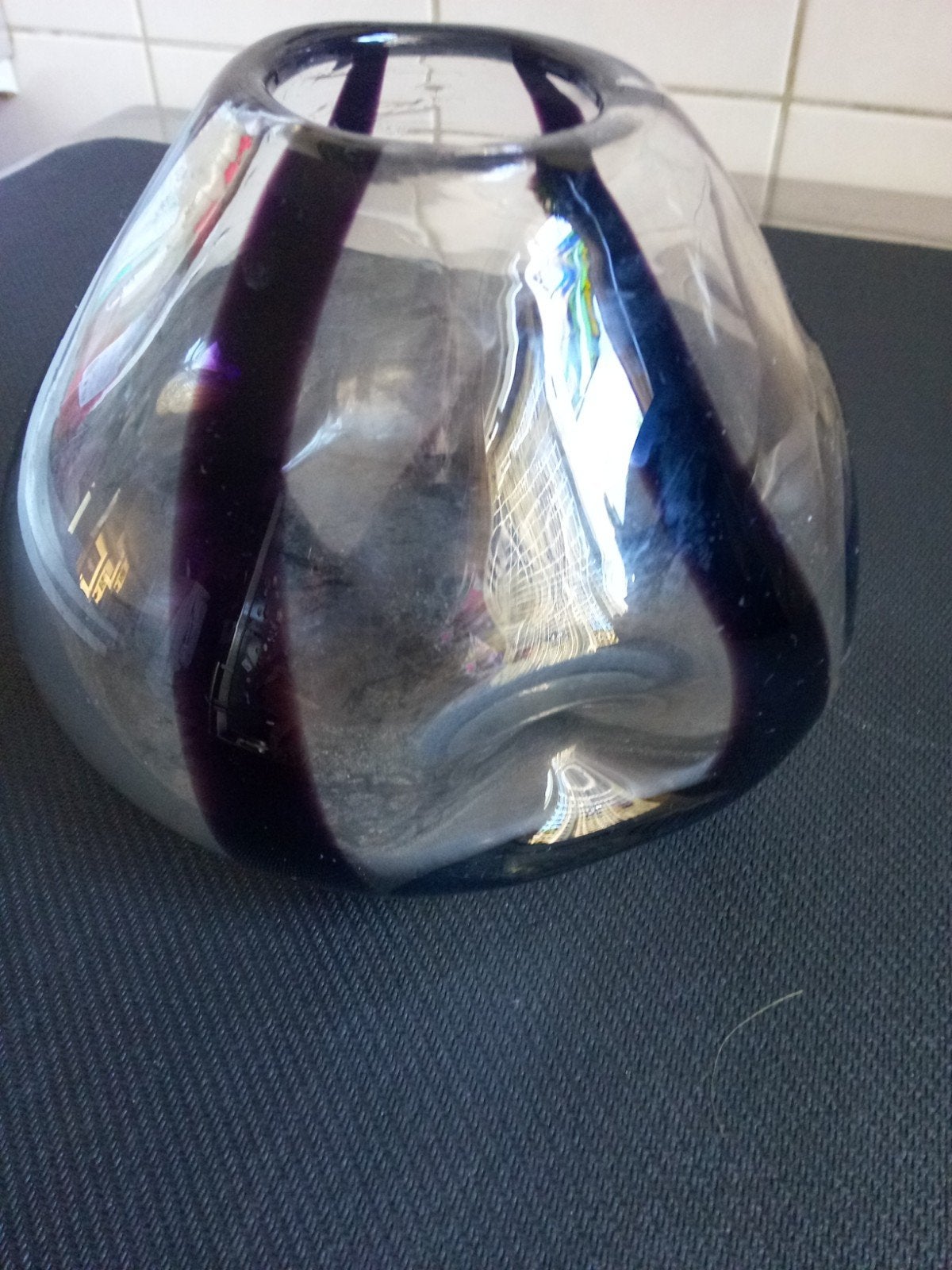 Murano glazen deuk vaas, Ophalen of Verzenden