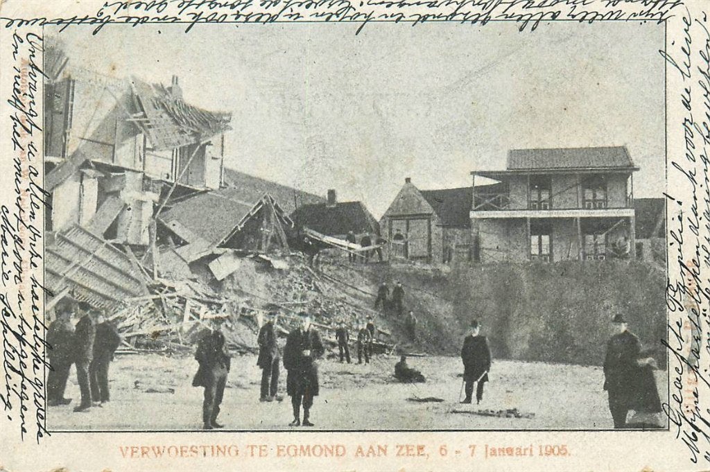 701-364-005 Egmond aan Zee Verwoesting, Verzenden, Voor 1920, Noord-Holland