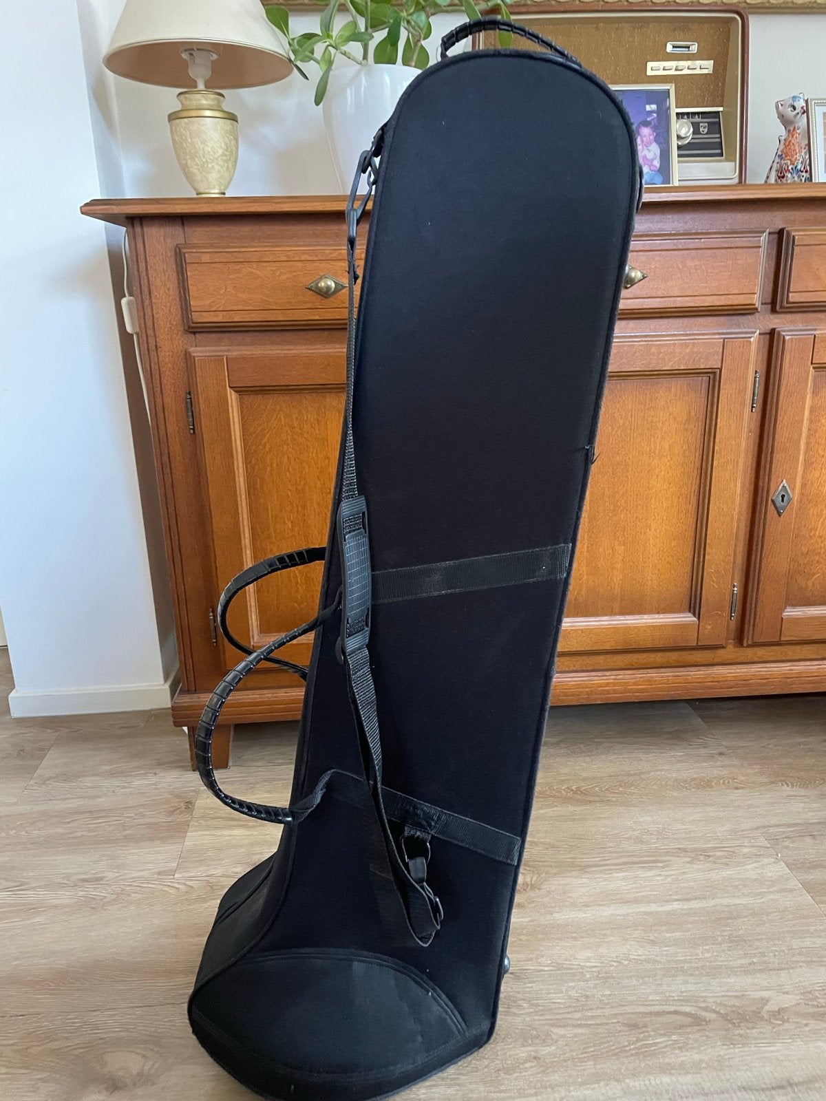 Trombone koffer met draagriem (rits defect), Muziek en Instrumenten, Ophalen, Gebruikt, Trombone