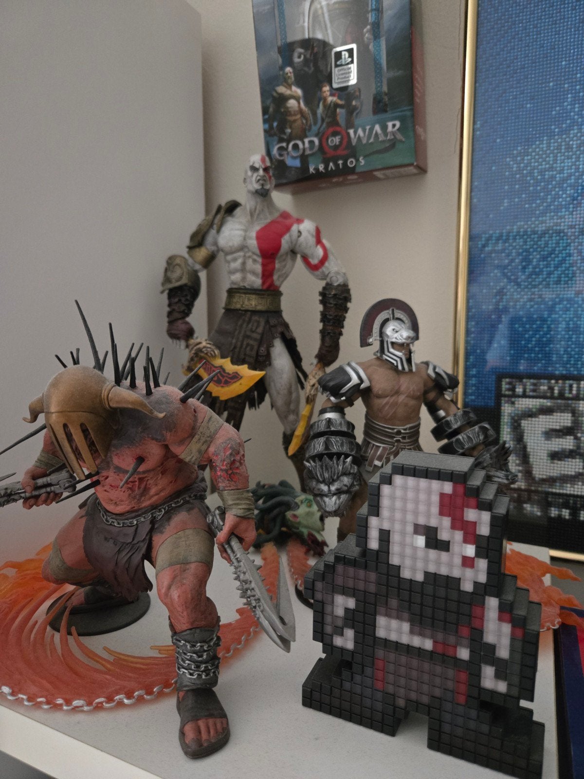 playstation god of war collectie figuren, Hobby en Vrije tijd, Modelbouw | Figuren en Diorama's, Ophalen of Verzenden, Zo goed als nieuw