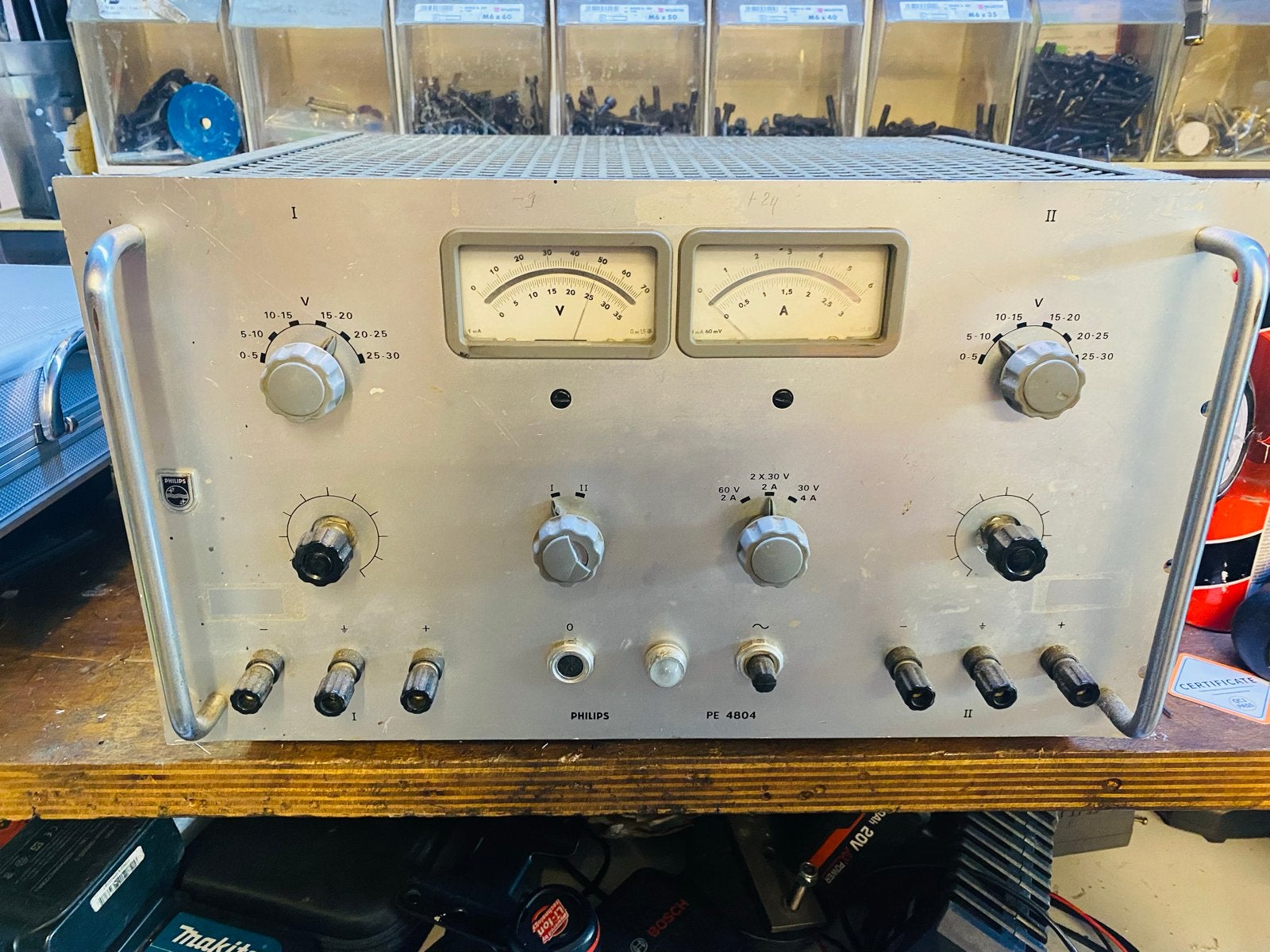Philips PE4804 Dubbele Gelijkstroom Voeding - Regelbaar, Ophalen, Gebruikt