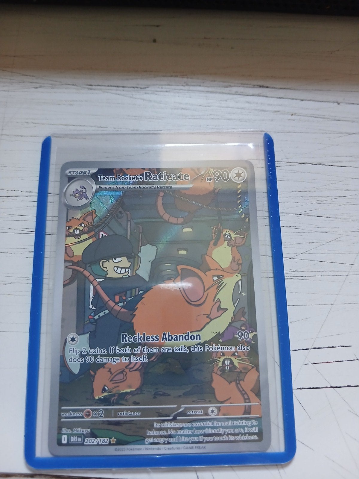 Team Rocket's Raticate Pokémon kaart 202/182, Ophalen of Verzenden, Nieuw