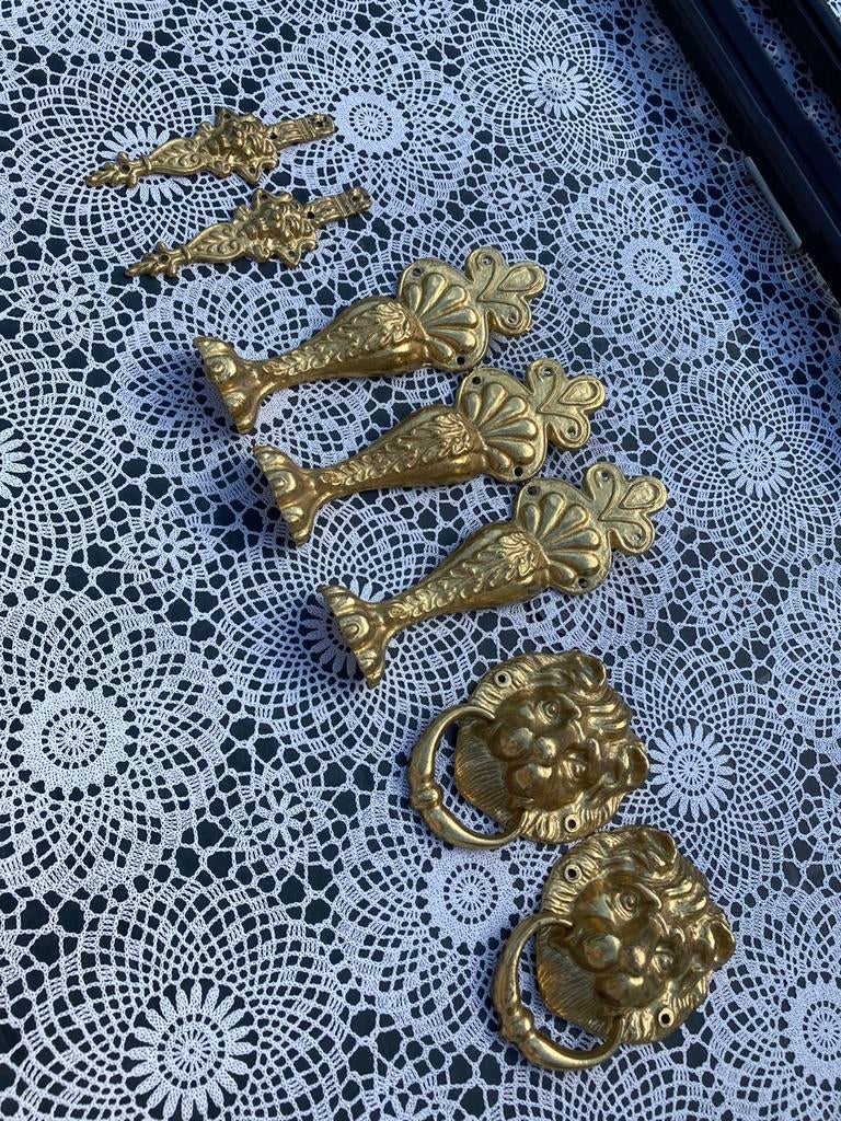 MESSING Ornamenten, leeuwenkopjes& pootjes, Ophalen of Verzenden, Gebruikt