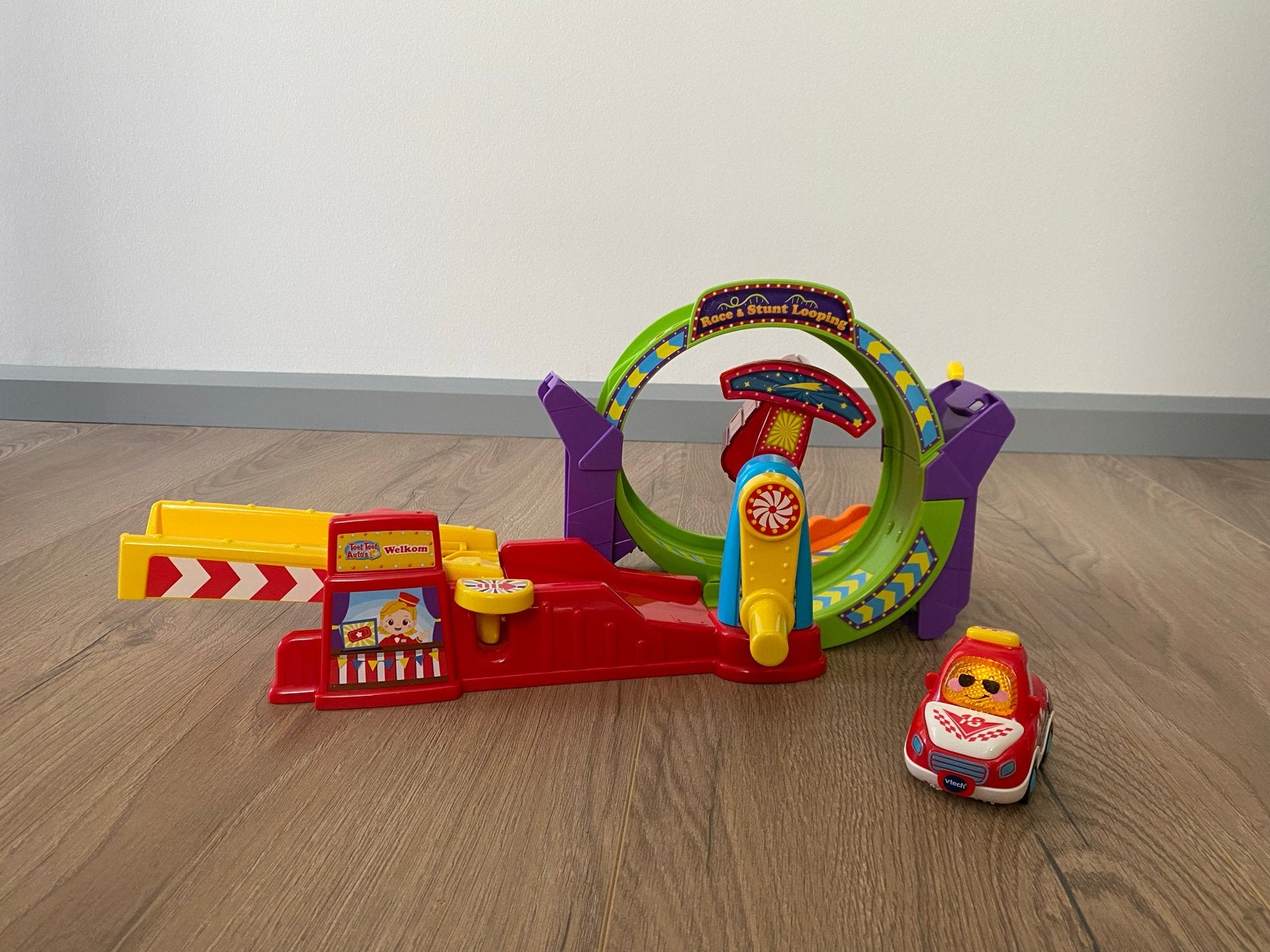 VTech Toet Toet Auto's Race & Stunt Looping met auto, Ophalen, Gebruikt