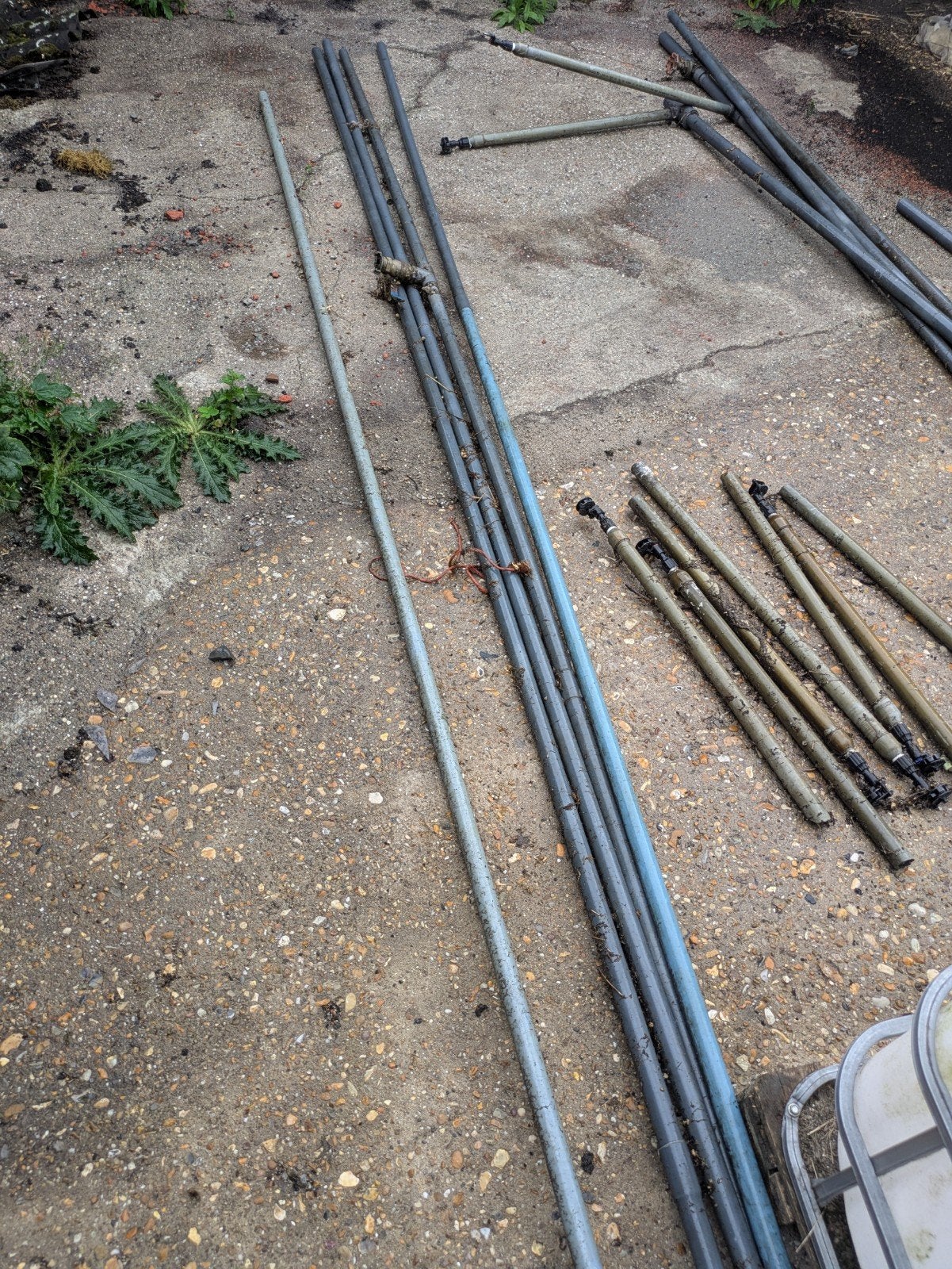 irrigatiesysteem pvc 40mm met sproeiers, Ophalen, Gebruikt, Cirkelsproeier