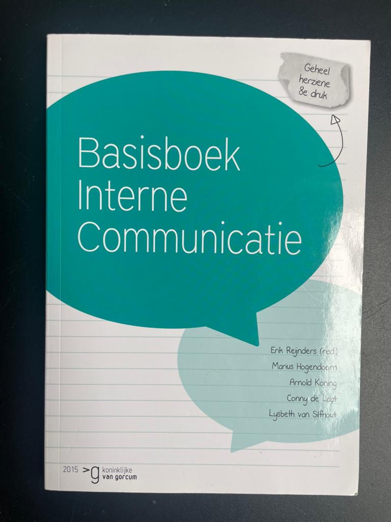 Basisboek interne communicatie, Ophalen of Verzenden, Zo goed als nieuw, Sociale wetenschap