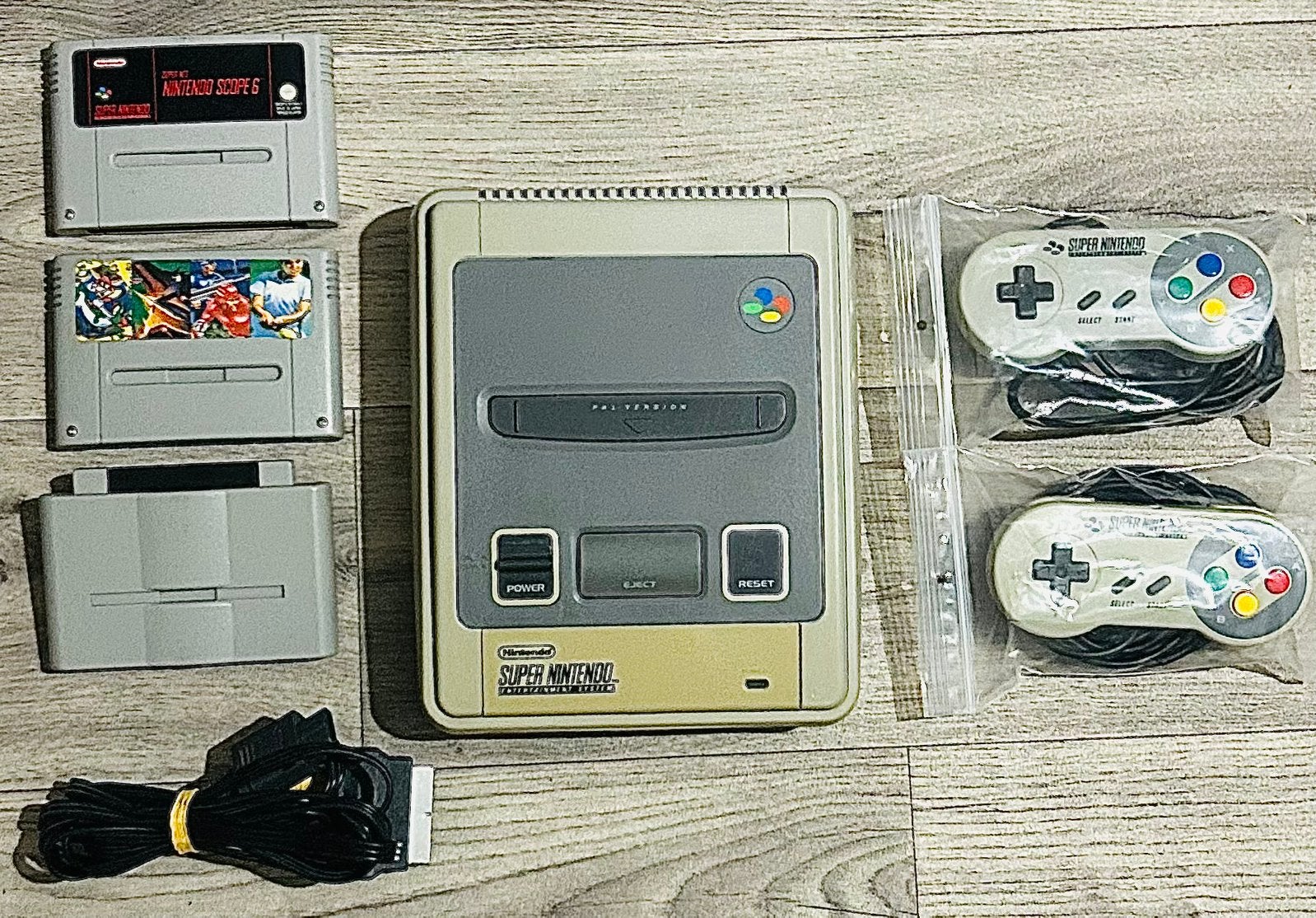 |Super Nintendo set|, Ophalen of Verzenden, Gebruikt, Met 2 controllers, Met games