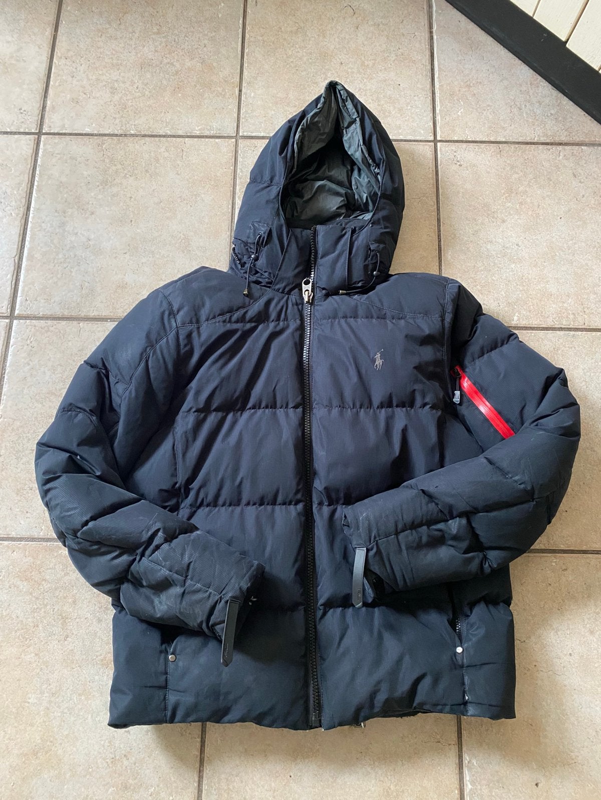Winterjas heren van Ralph Lauren maat M, Kleding | Heren, Ophalen of Verzenden, Gedragen, Zwart