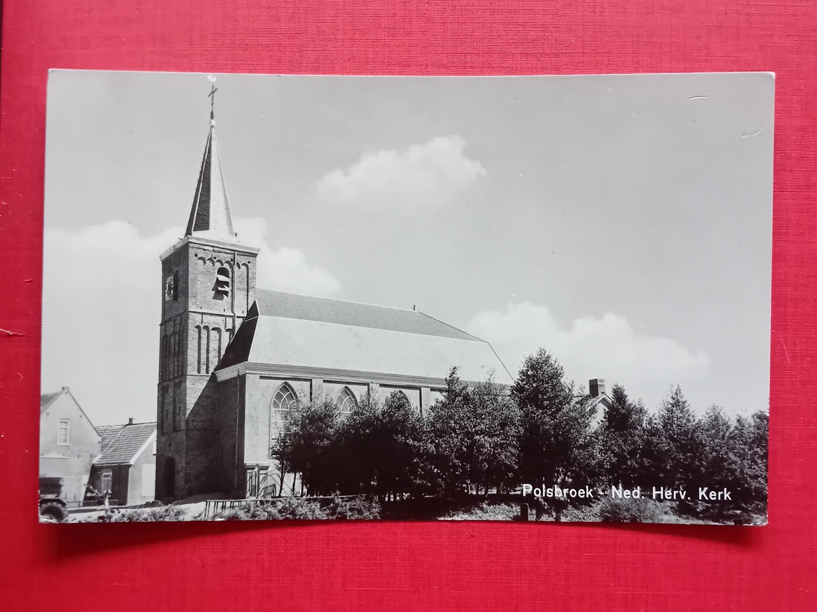 Oude Ansichtkaart Polsbroek - Ned. Herv. Kerk, Ophalen of Verzenden, 1940 tot 1960, Ongelopen, Zuid-Holland