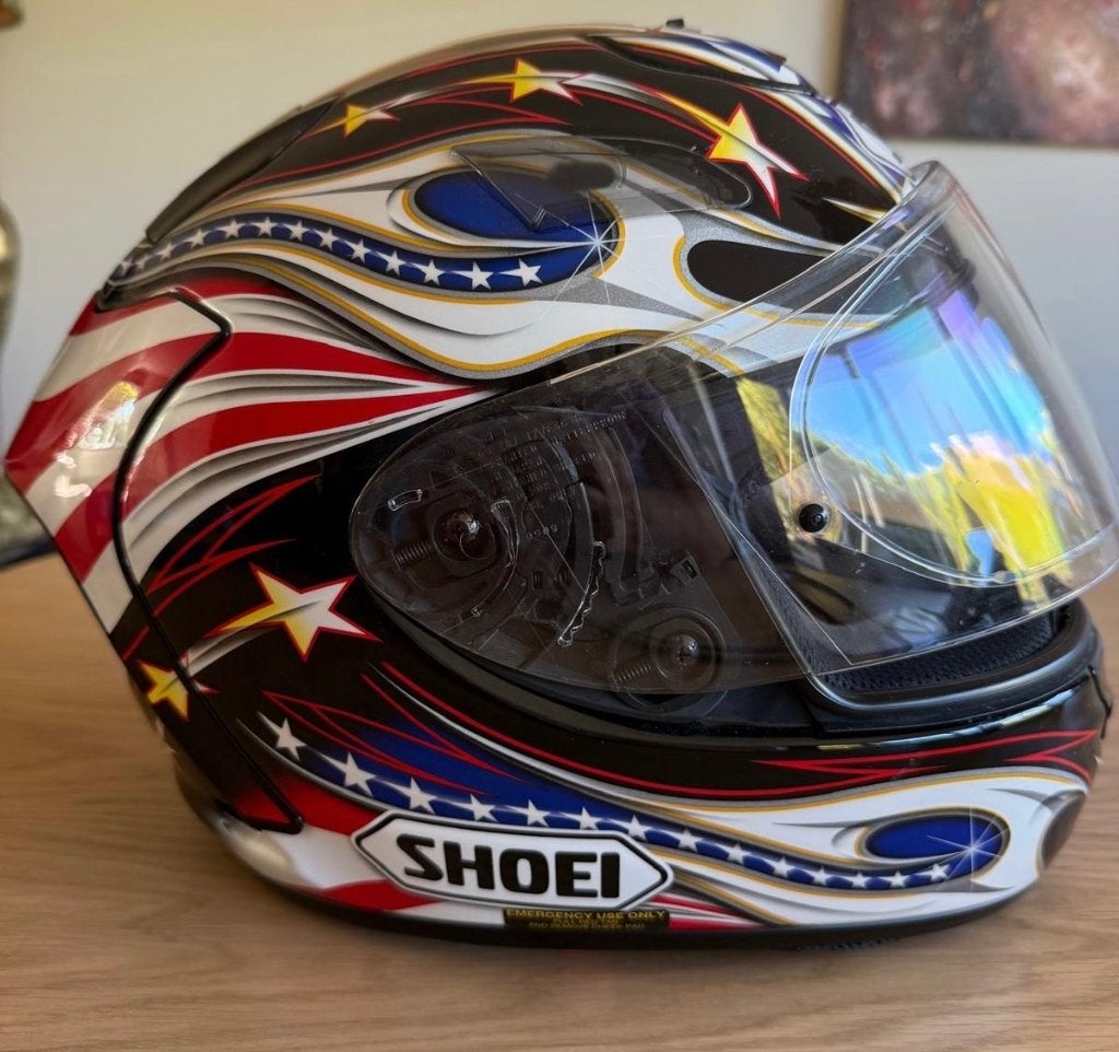 Motorhelm, Motoren, Kleding | Motorhelmen, M, Ophalen of Verzenden, Integraalhelm, Shoei