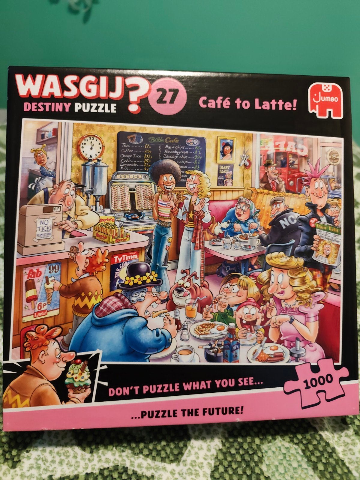 Wasgij? Destiny 27: Café to Latte! Legpuzzel 1000 stukjes, Ophalen, 500 t/m 1500 stukjes, Zo goed als nieuw, Legpuzzel
