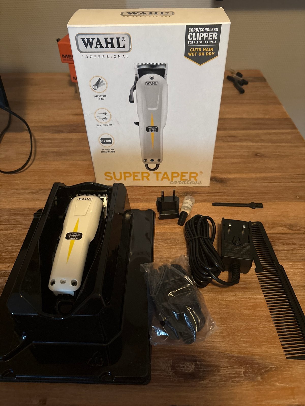 Wahl Super Taper Cordless Tondeuse - Nieuw in doos, Ophalen of Verzenden, Nieuw, Tondeuse