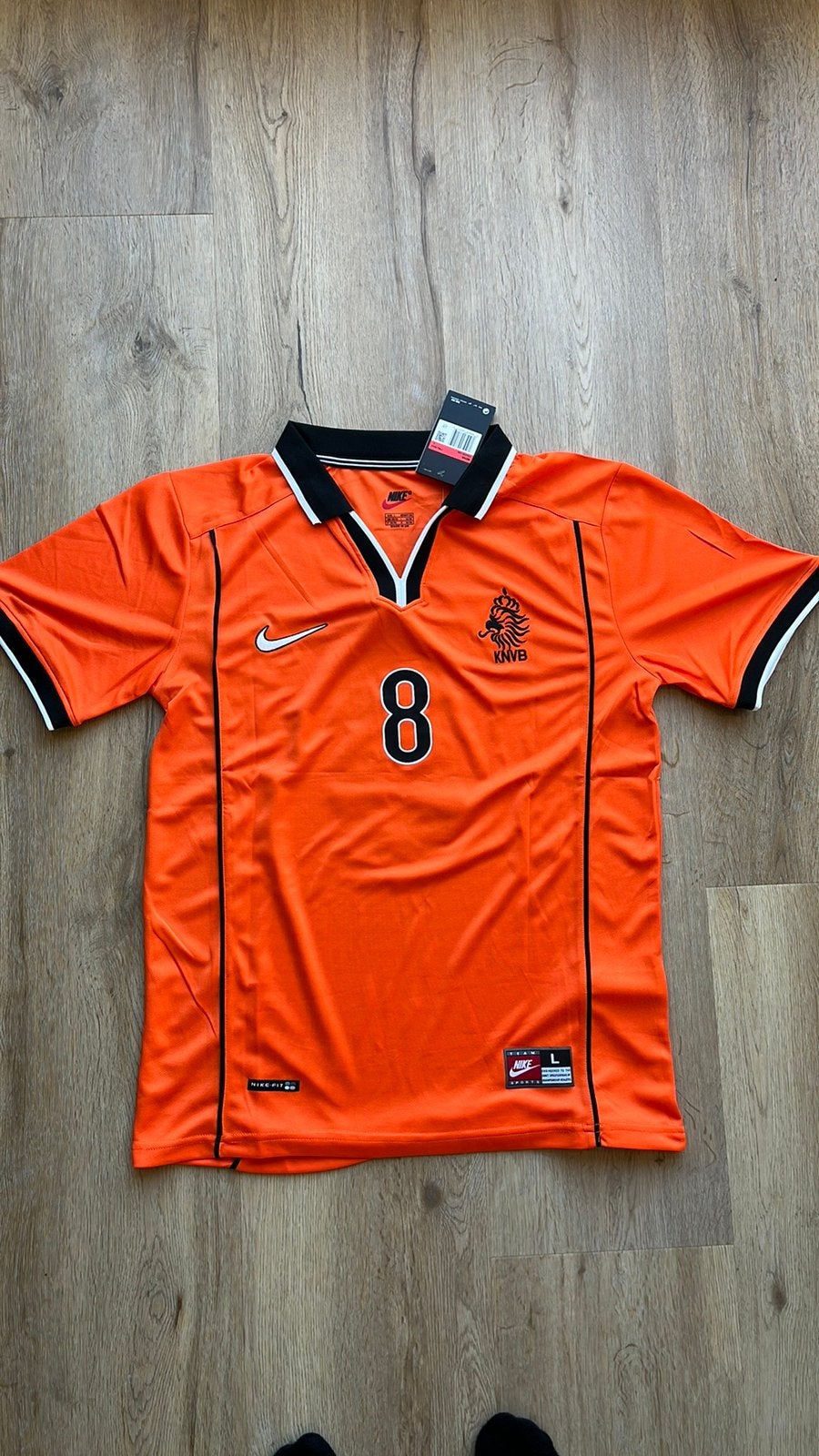 Nederlands elftal WK 1998 voetbalshirt Bergkamp, Maat L, Ophalen of Verzenden, Nieuw, Shirt